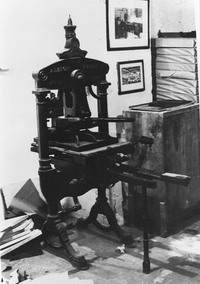 Albion Press  1872 Photo by Tony Kerrigan