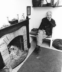 Robert Graves at home in Deya 1974