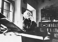 Robert Graves in the study at Deya Lloyd Borguss photo