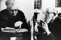 Robert Graves with Richard Hughes Deya.  Douglas Glass Photo