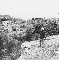Robert Graves in olive grove Photo by Lloyd Borguss